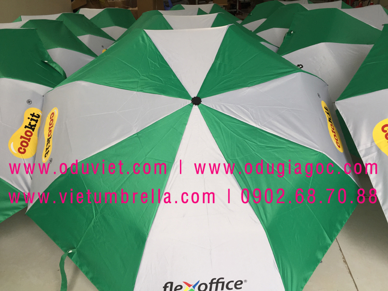 xưởng sản xuất ô dù cầm tay in logo quảng cáo